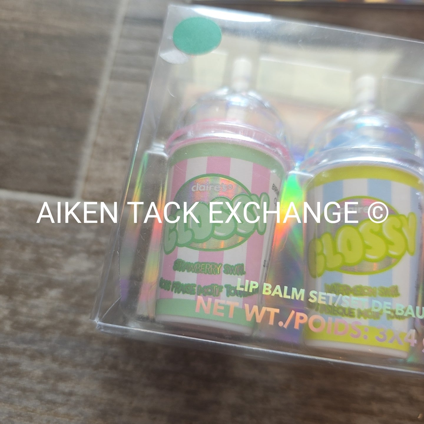 Claire's Lip Balm Sets (2) - 3 Count Per Each Set (6 Total)