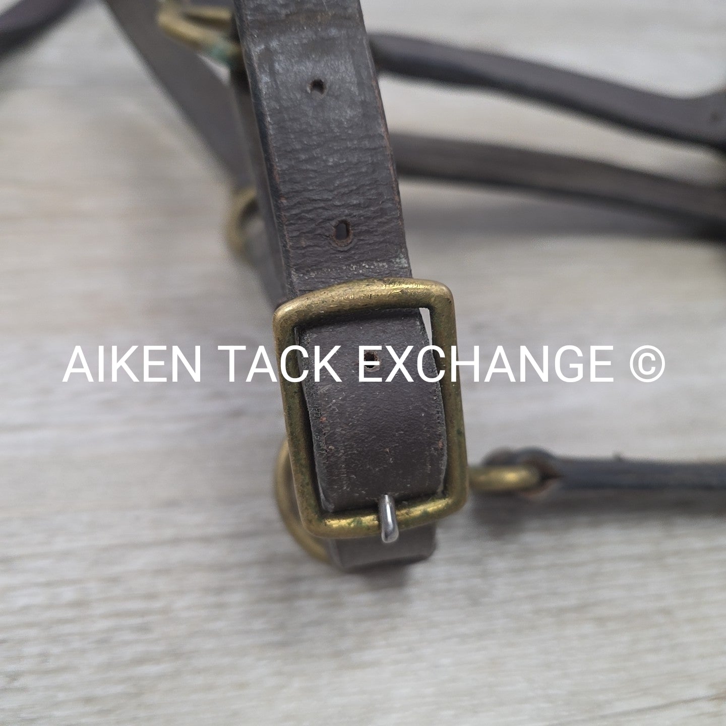 BARGAIN BUNDLE: 2 Leather Halters, Brown, Size Full