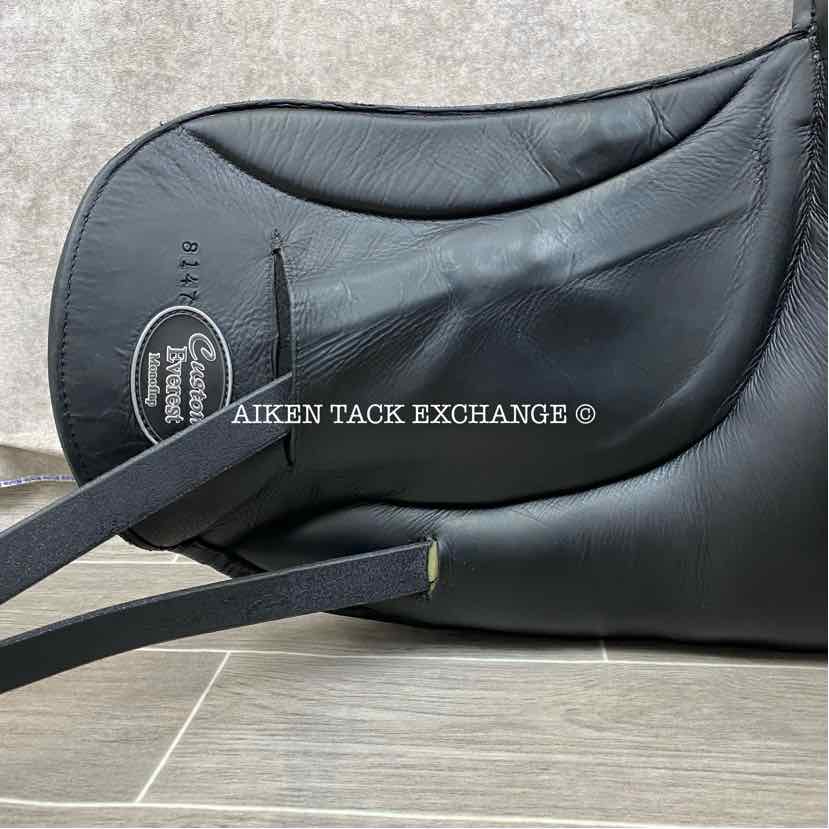 2015 Custom Saddlery Everest Monoflap Dressage Saddle, 17.5" Seat, Adjustable Tree, Wool Flocked Panels