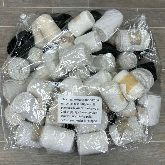 BARGAIN BUNDLE: 57 Polo Wraps - 50 White & 7 Black