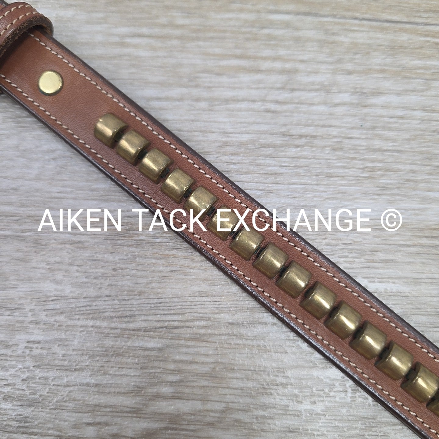 Tory Leather Clincher Brass Buckle Belt, 26"