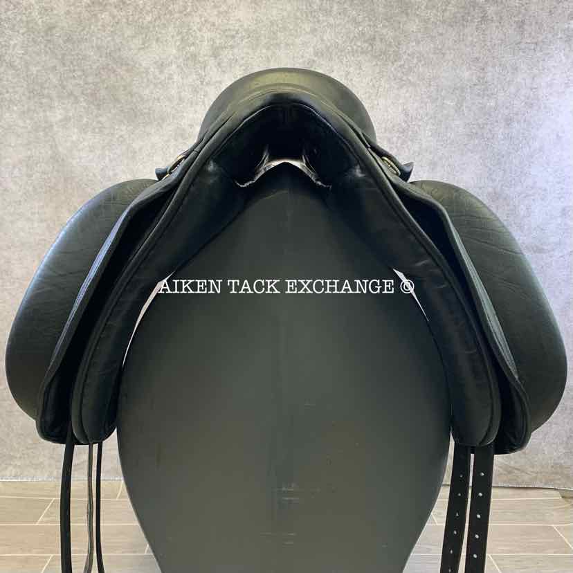 2008 Custom Saddlery Wolfgang Solo Dressage Saddle, 17.5" Seat, Adjustable Tree, Wool Flocked Panels, Buffalo Leather