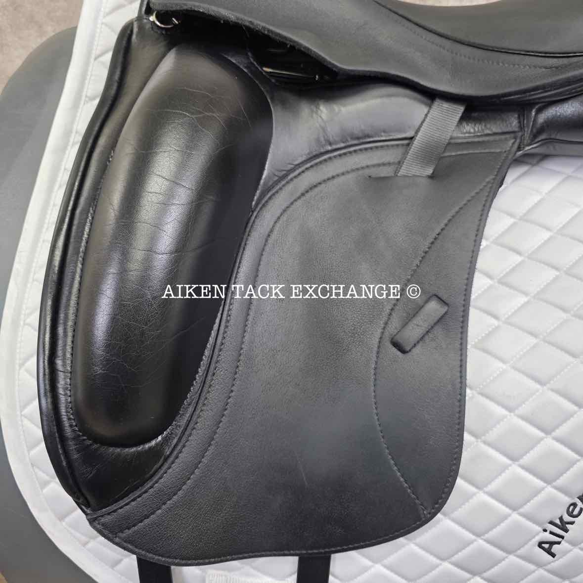 2018 Custom Saddlery Wolfgang Matrix Monoflap Dressage Saddle, 18" Seat, Adjustable Tree, Wool Flocked Panels