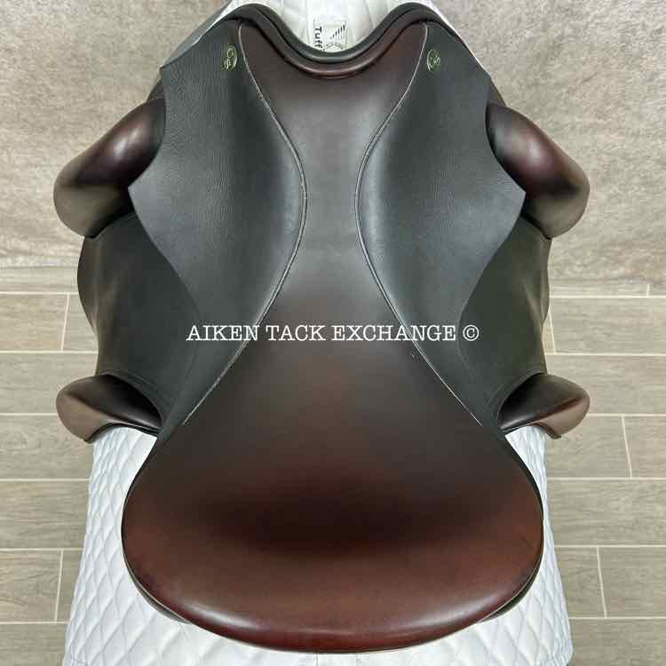 Cardanel Monoflap Dressage Saddle, 17" Seat, Wide Tree, Wool Flocked Panels