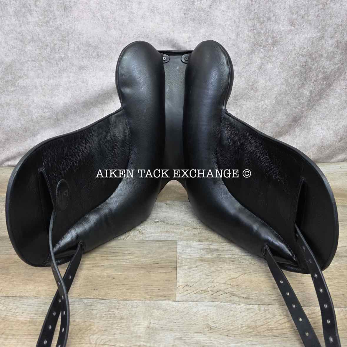 2023 Envy by Custom Saddlery Aurora Monoflap Dressage Saddle, 17" Seat, Adjustable Tree, Wool Flocked Panels