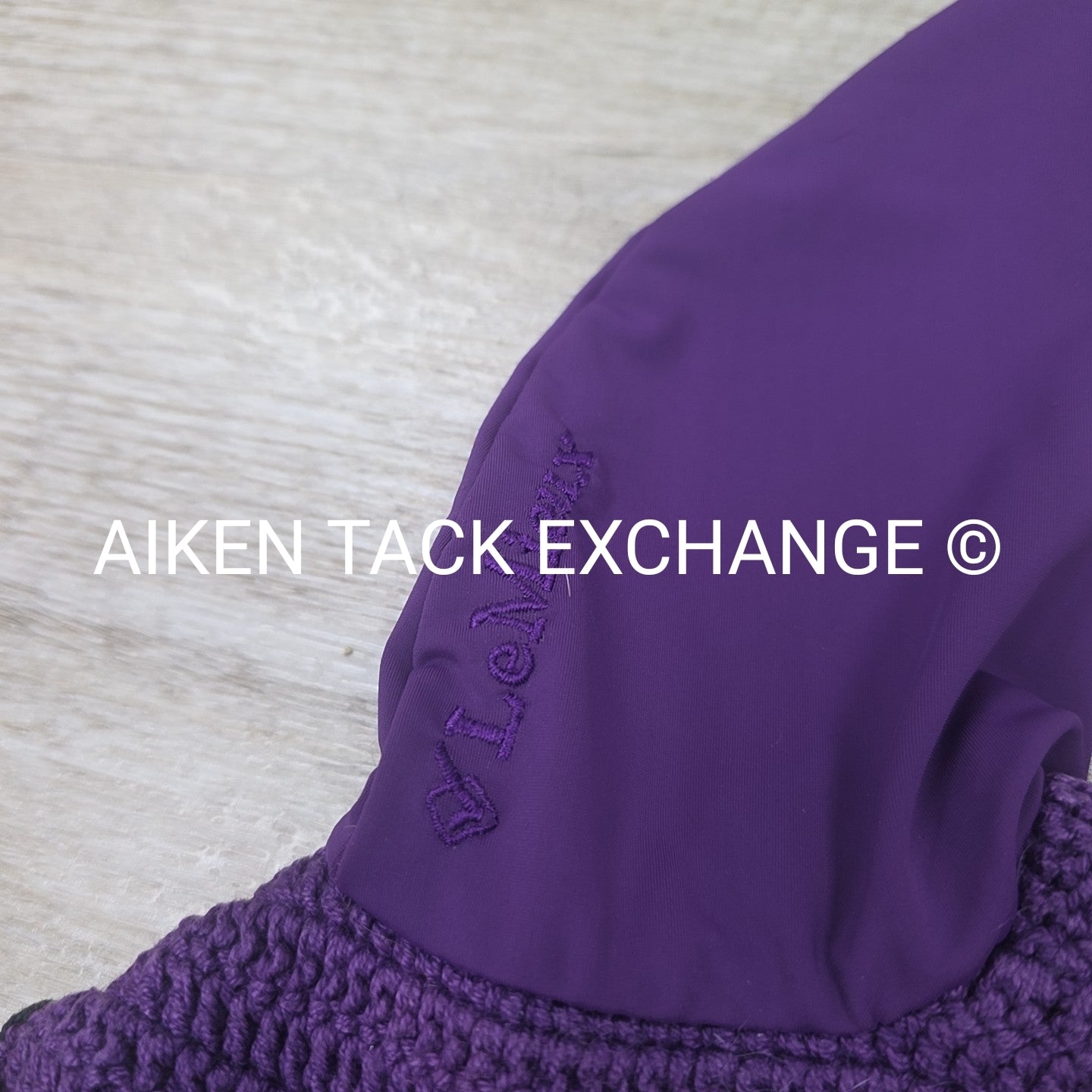 LeMieux Classic Ear Bonnet, Black Currant, Size XLarge
