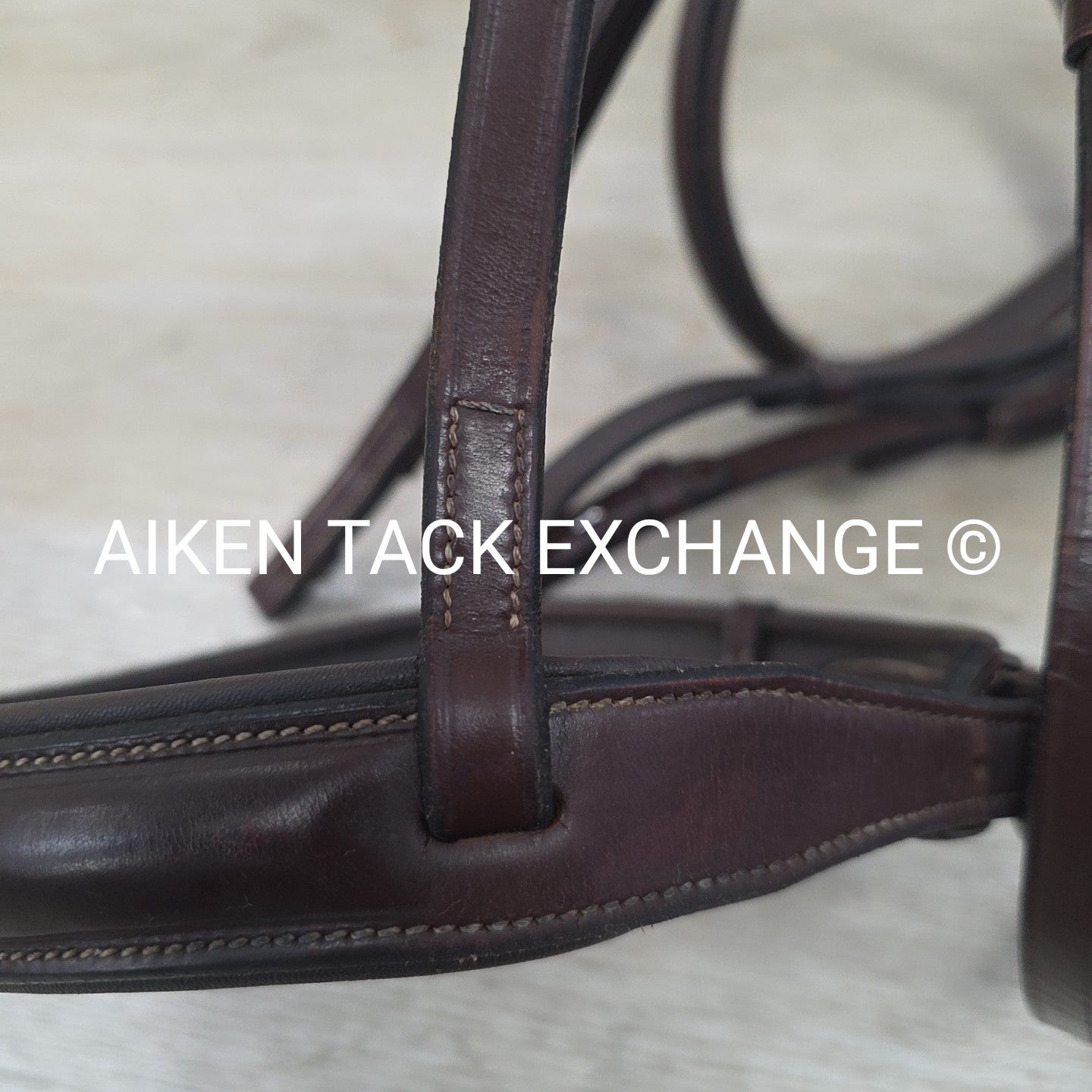 KL Select Red Barn Ocala Fancy Stitched Bridle, No Reins, Size Cob