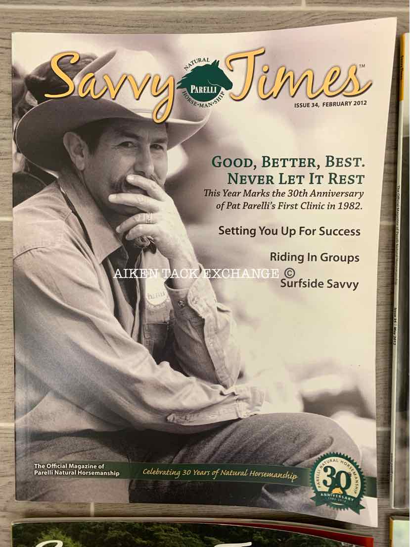 Parelli Savvy Times Magazines: February, May, August, & November 2012