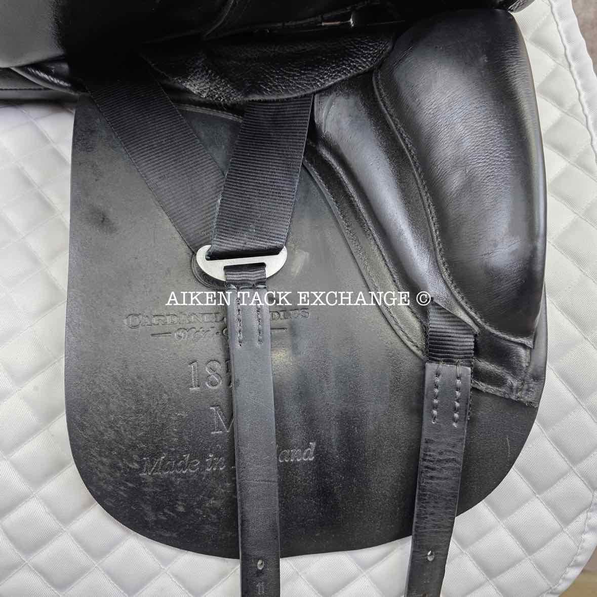 Cardanel Dressage Saddle, 18.5" Seat, Medium Wide Tree, Wool Flocked Panels