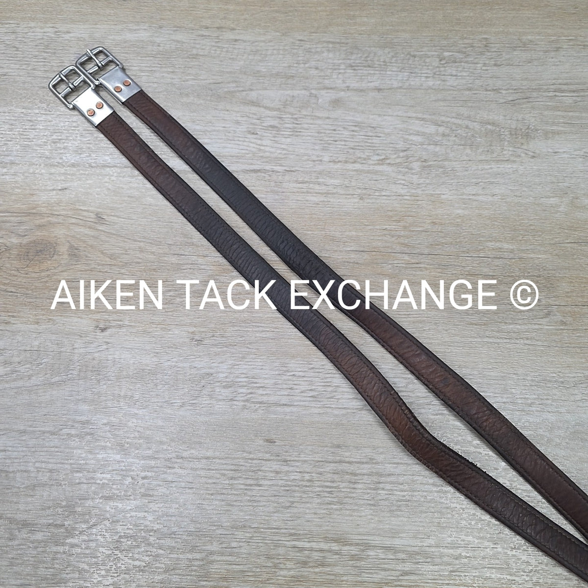 M. Toulouse Lined Stirrup Leathers, Brown, 54"