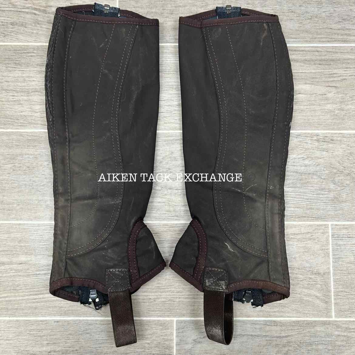 Dublin Easy-Case II Half Chaps, Brown, Size Small