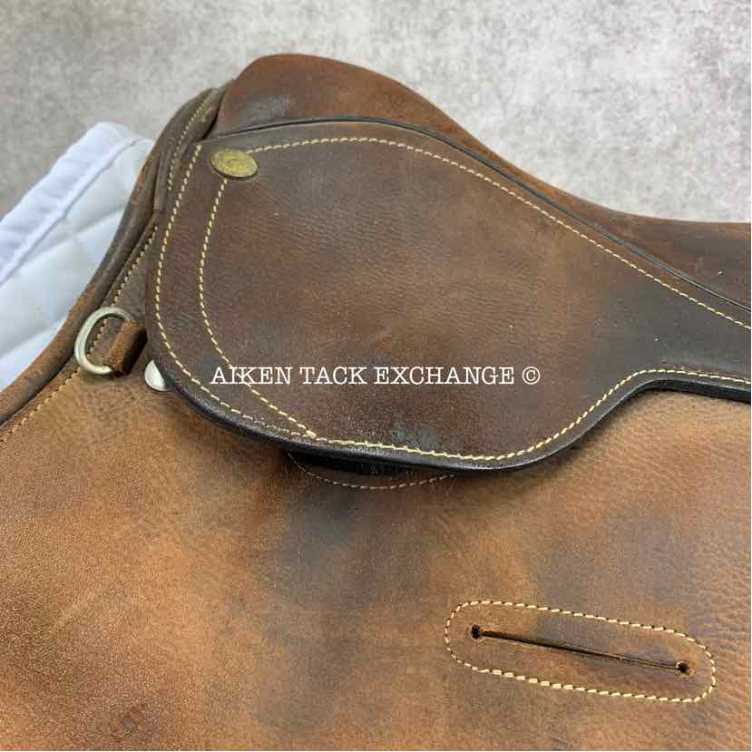Miguel Acuna American Style Polo Saddle, 18.5" Seat, Medium/Medium Wide Tree, Foam Panels, Buffalo Leather