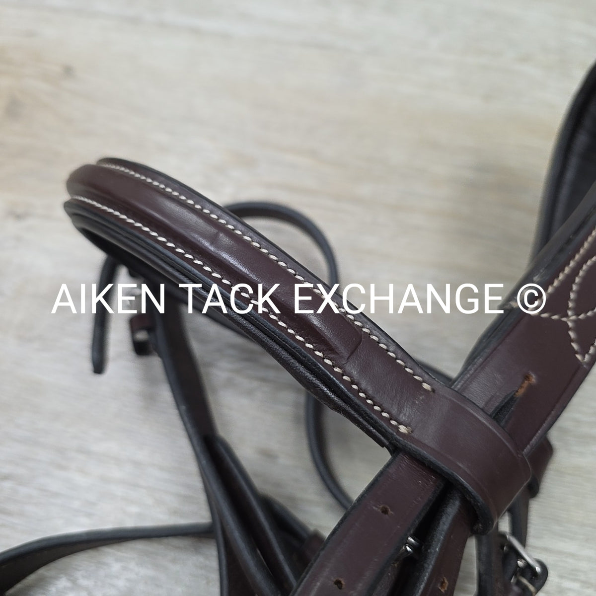 KL Select Black Oak Tupelo Bridle with Matching Laced Reins, Brown, Size Full