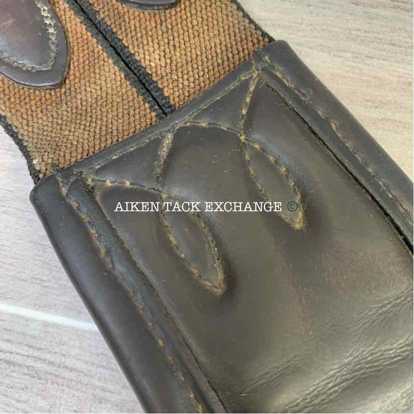 Albion AP / Jump Shaped Padded Leather Girth, Brown, 56"