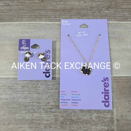Claire's Necklace + Earring Set