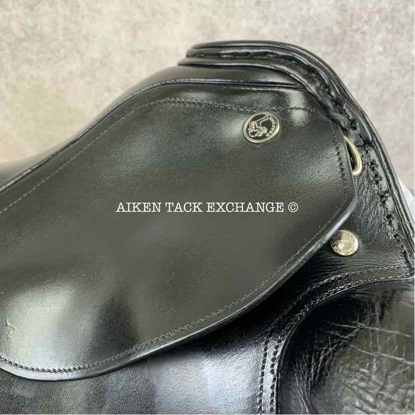 2005 Kieffer Wallstreet Excellent Ulla Salzgeber Dressage Saddle, 17" Seat, Medium Tree, Wool Flocked Panels
