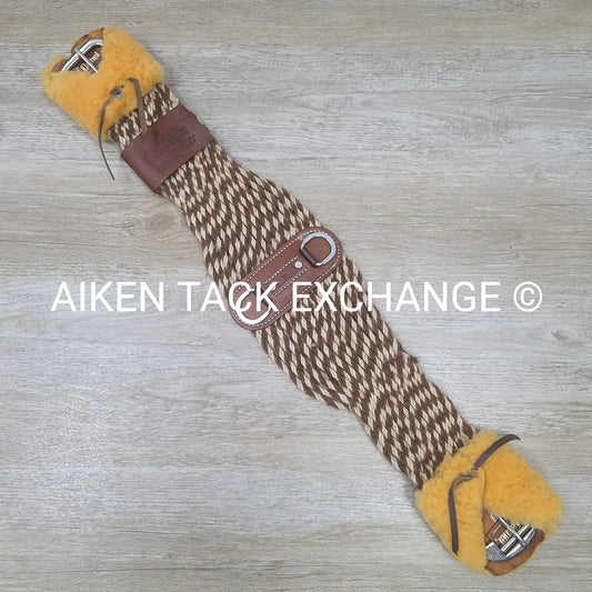 Classic Equine Mohair Alpaca Roper Cinch with Cashel ring Master Cinch Protector