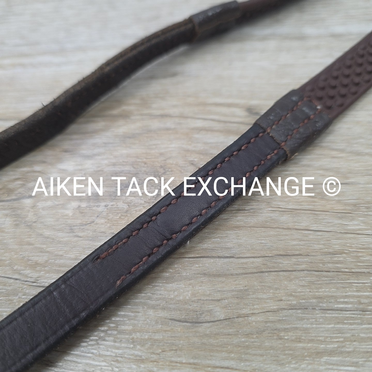 Nunn Finer Super Grip Soft Rubber Reins, Brown, 58"