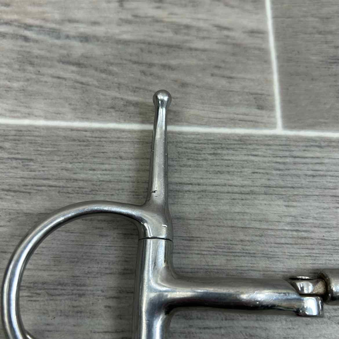 Double Joint Hinged Full Cheek Bit with Hooks 5"