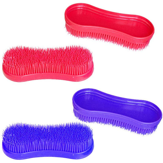 TuffRider Plastic Curry Comb: Neon Blue / Standard