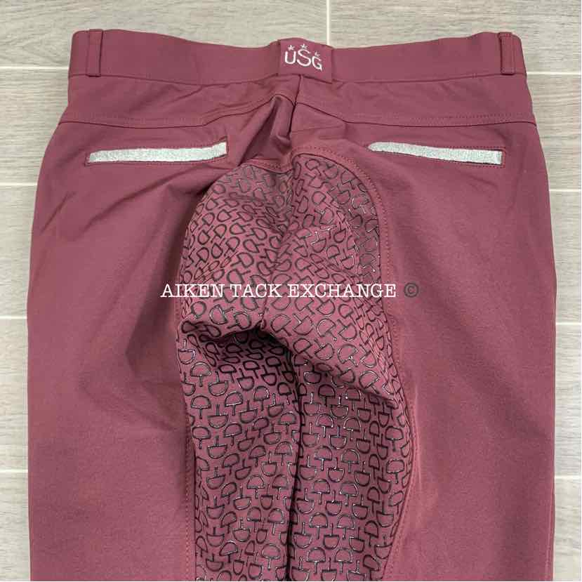KL Select USG "Meghan" Silicone Full Seat Breeches, Size 32