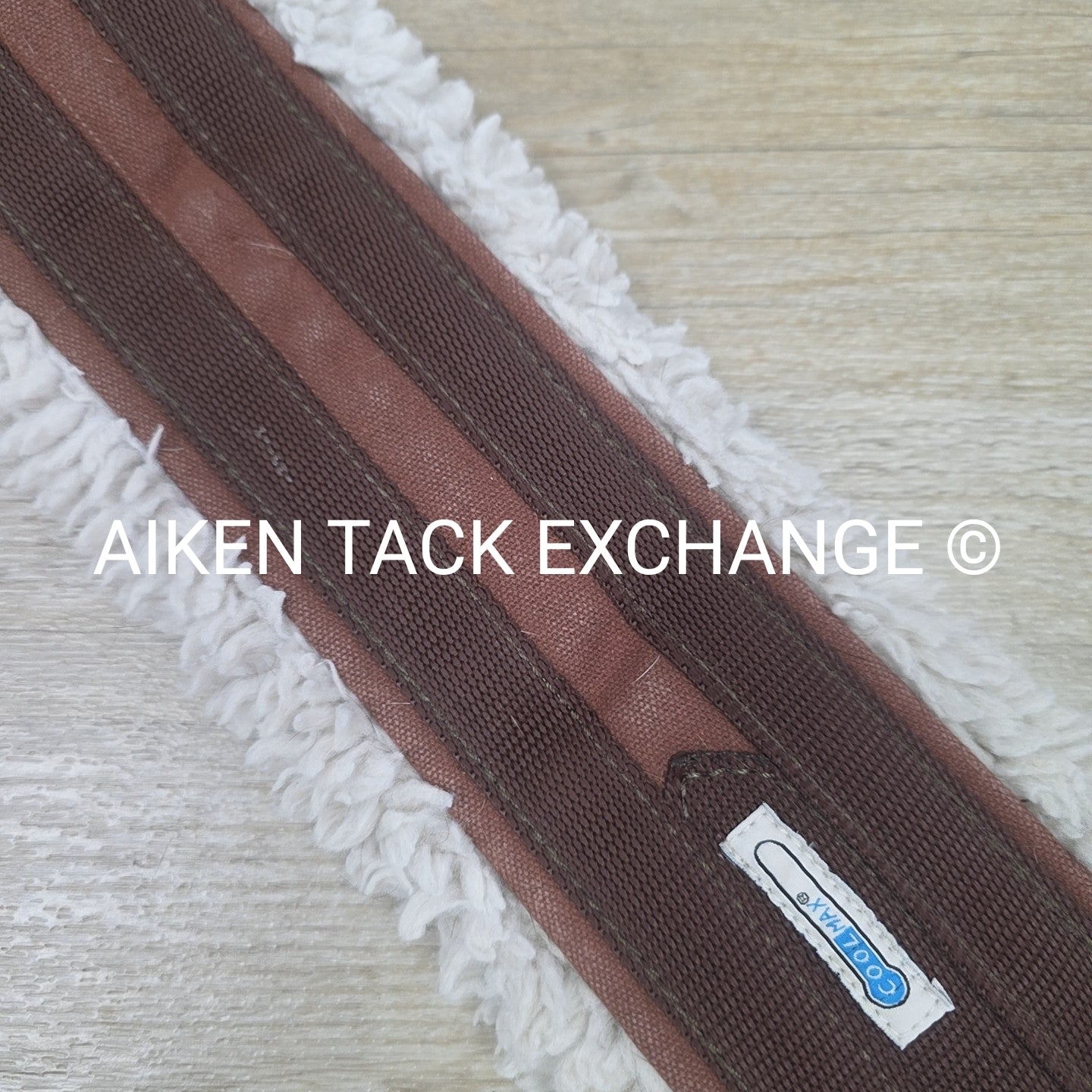 Lettia Fleece Lined CoolMax Girth with Double Elastic, Brown, 46"
