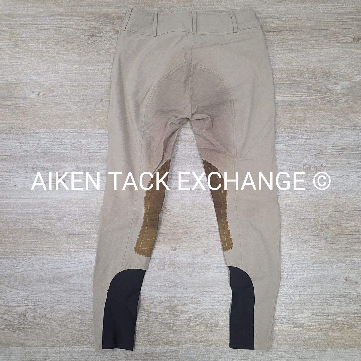 Tailored Sportsman Trophy Hunter Knee Patch Sock Bottom Breeches, Size 28