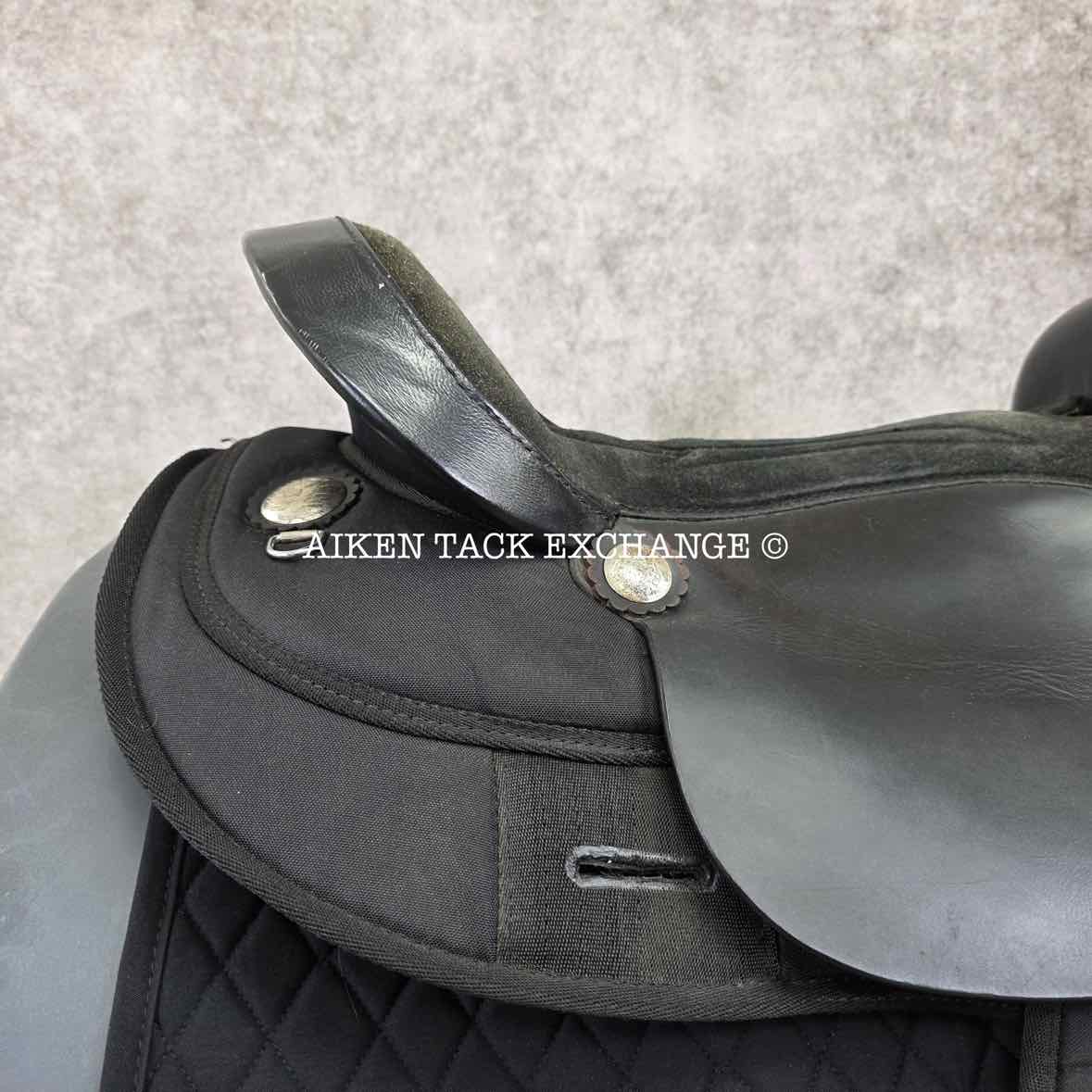Tough 1 King Series Eclipse Western Saddle, 17" Seat, Wide Tree - Full QH Bars
