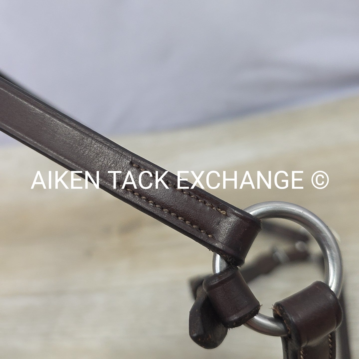 Plain Raised Figure 8 Noseband, Brown, Size Full