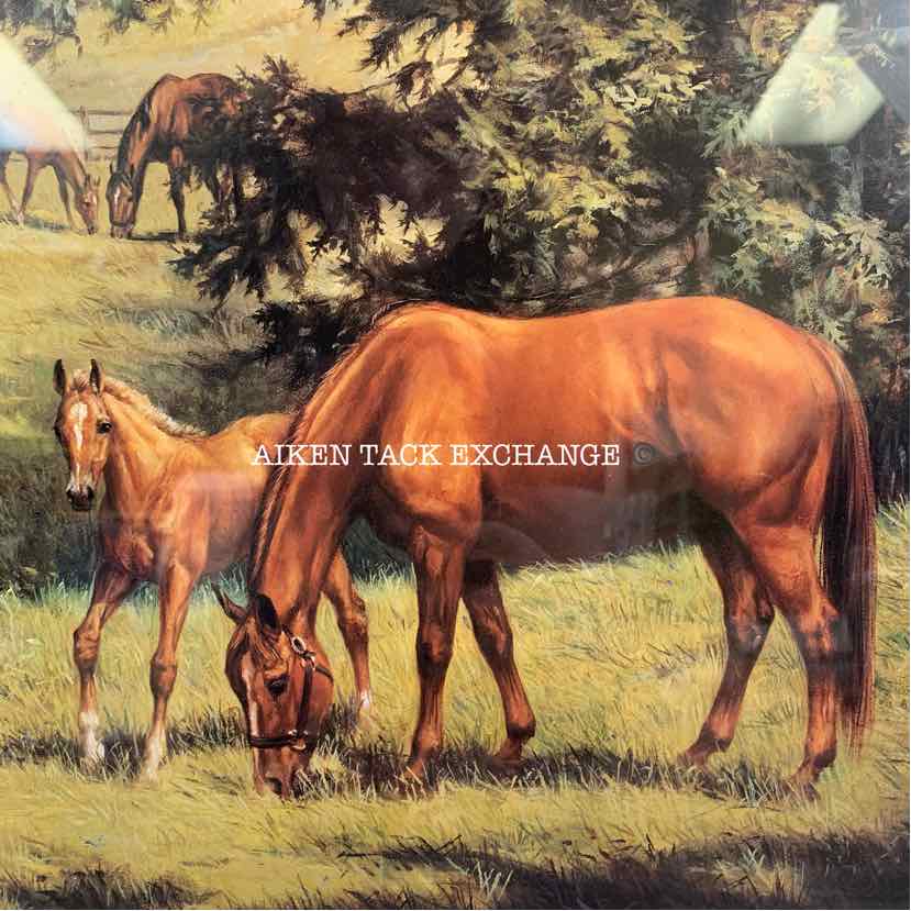 "Mares and Foals" Painting by Susan Sponenberg