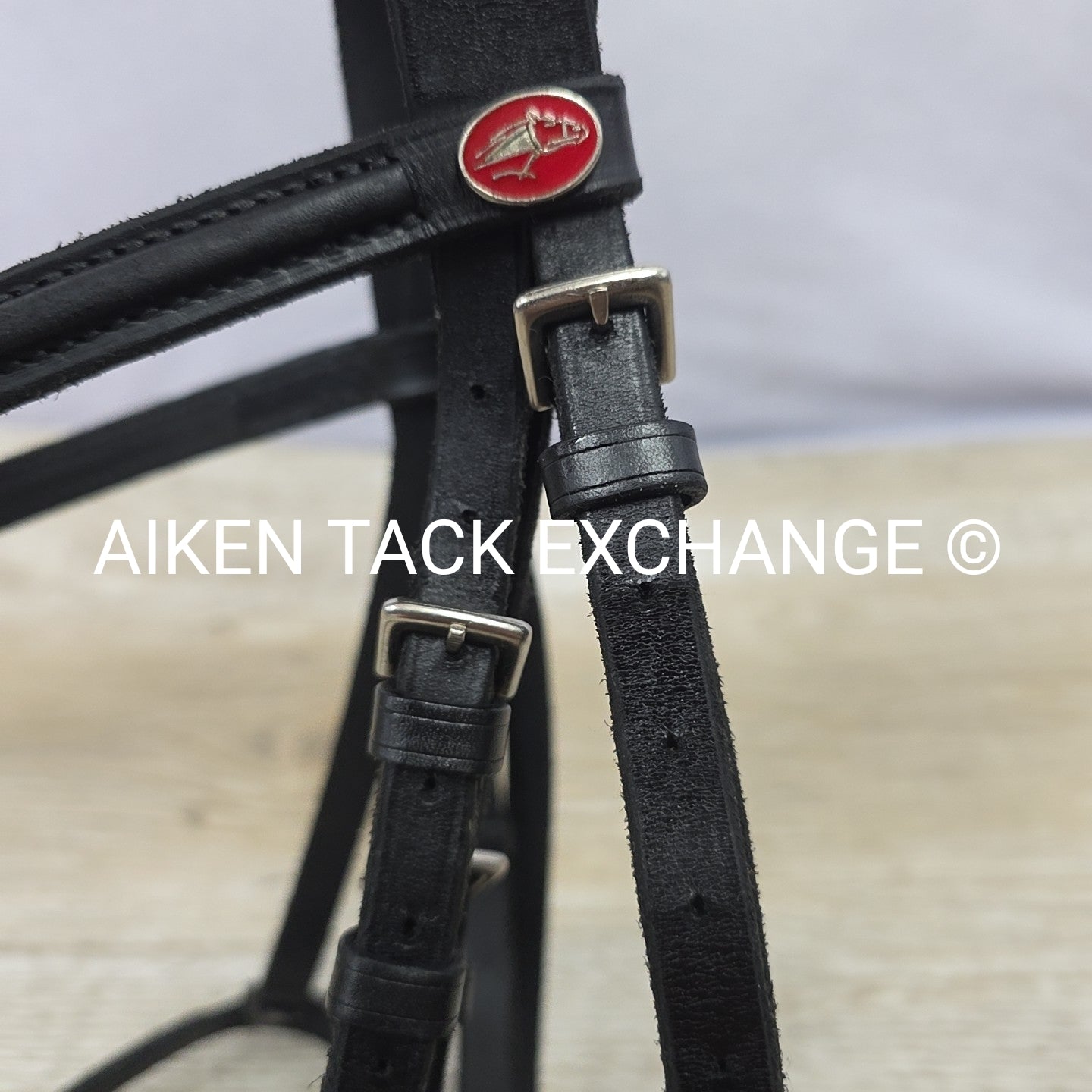 Courbette Plain Bridle Bridle, No Reins, Black, Size Full