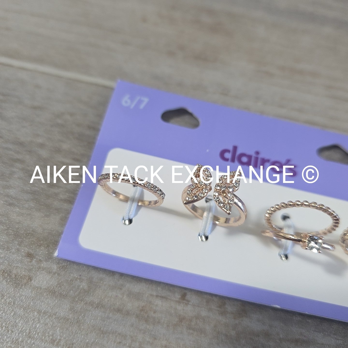 Claire's Ring Set (4) - Size 6/7