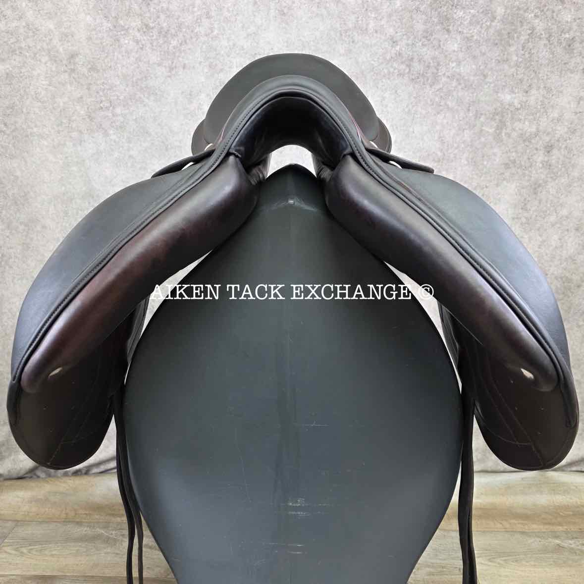 2021 Stackhouse Monoflap Jump Saddle, 18" Seat, Narrow Tree