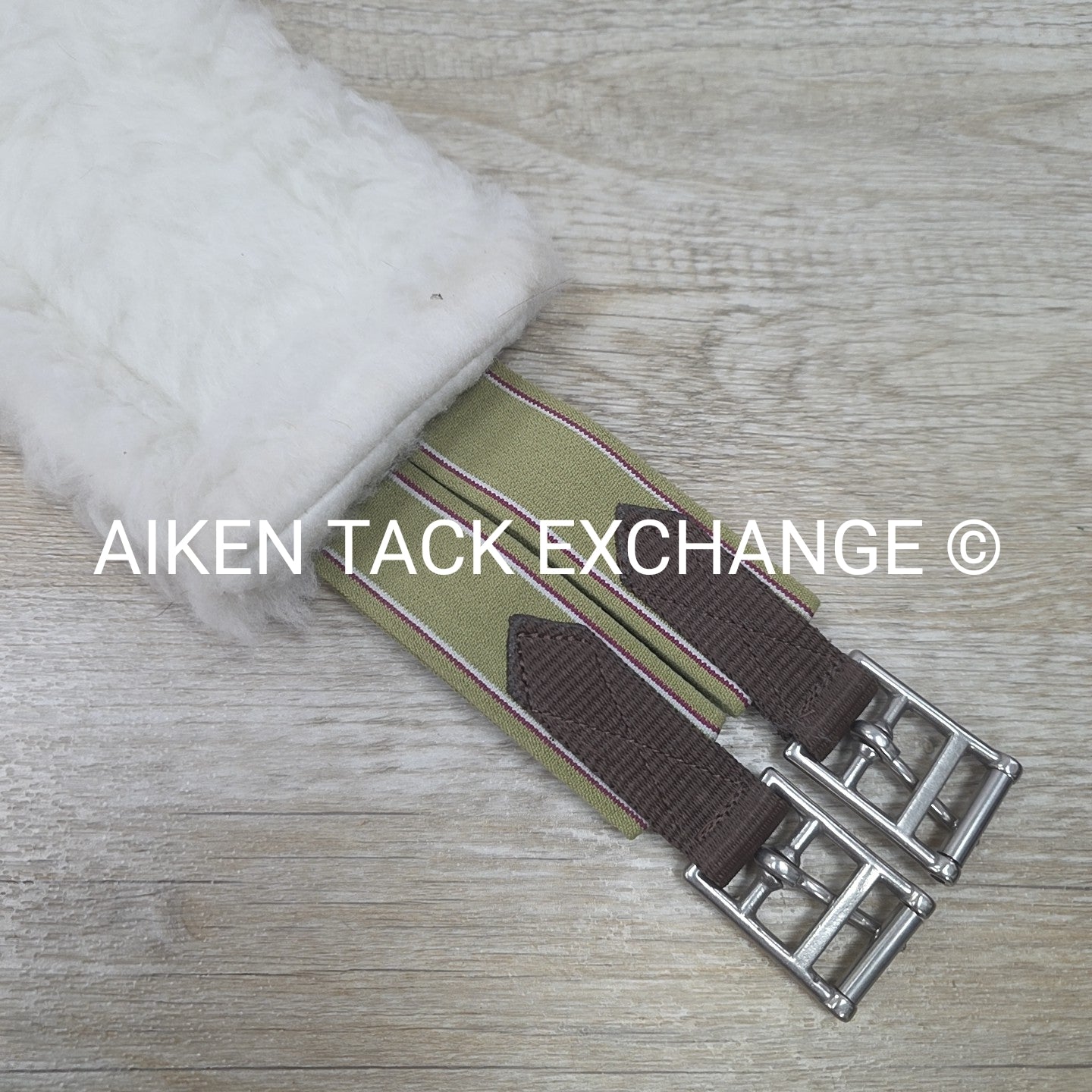 Dover Saddlery Fleece Girth with Double End Elastic, Brown, 54"