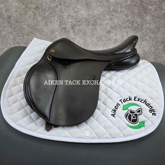 Kent & Masters Original Pony All Purpose Jump Saddle, 15.5" Seat, Adjustable Tree - Changeable Gullet, Wool Flocked Panels
