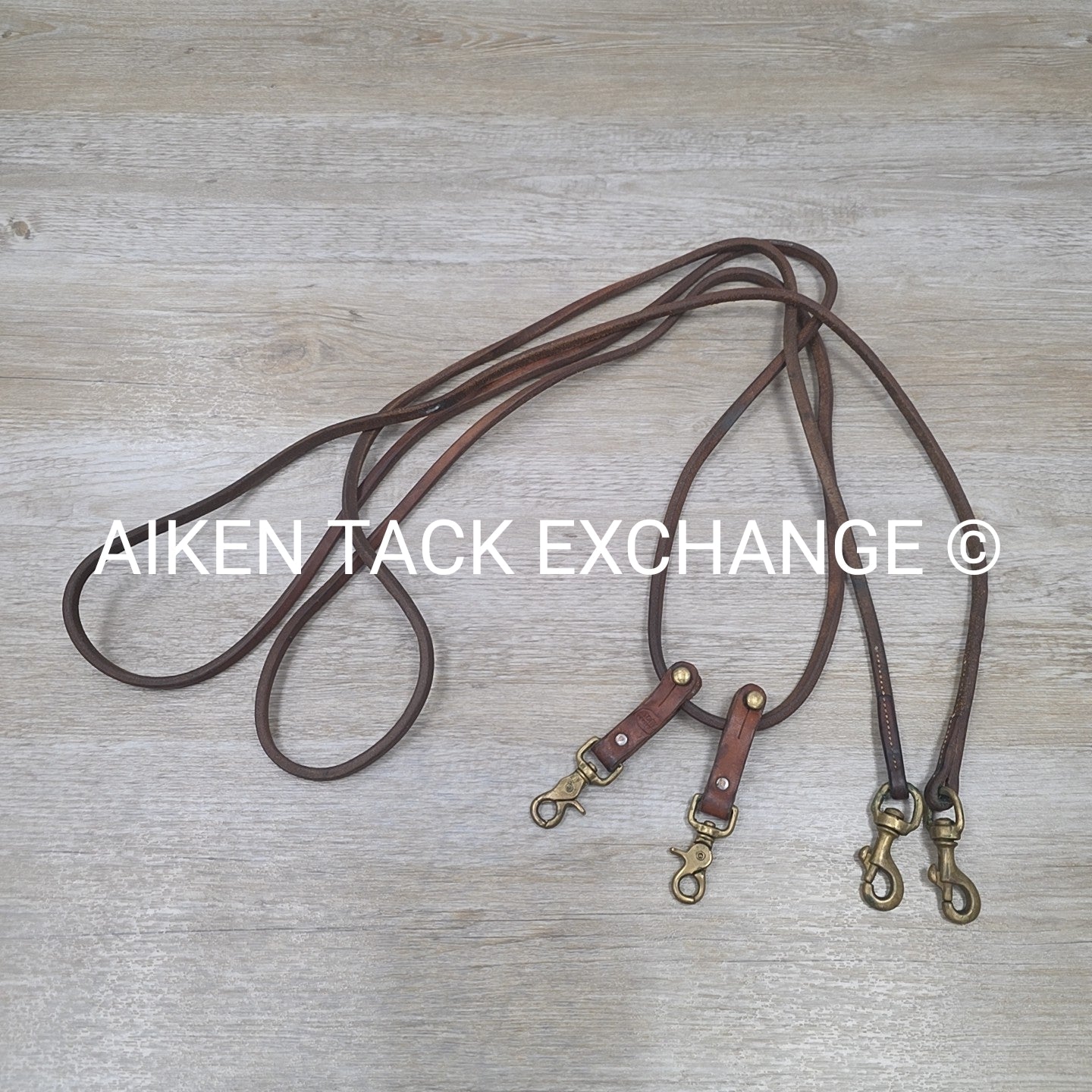 Tory Leather Pulley Draw Reins