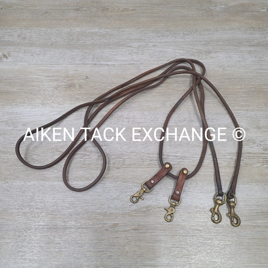 Tory Leather Pulley Draw Reins