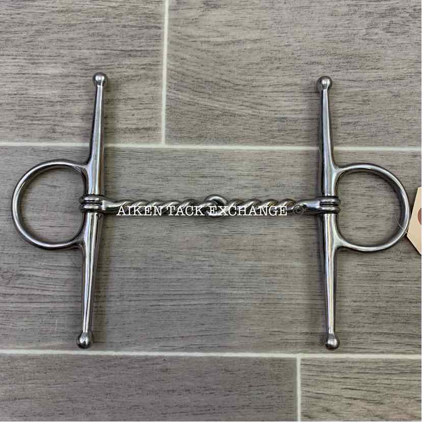 Full Cheek Single Joint Twisted Wire Bit 5"