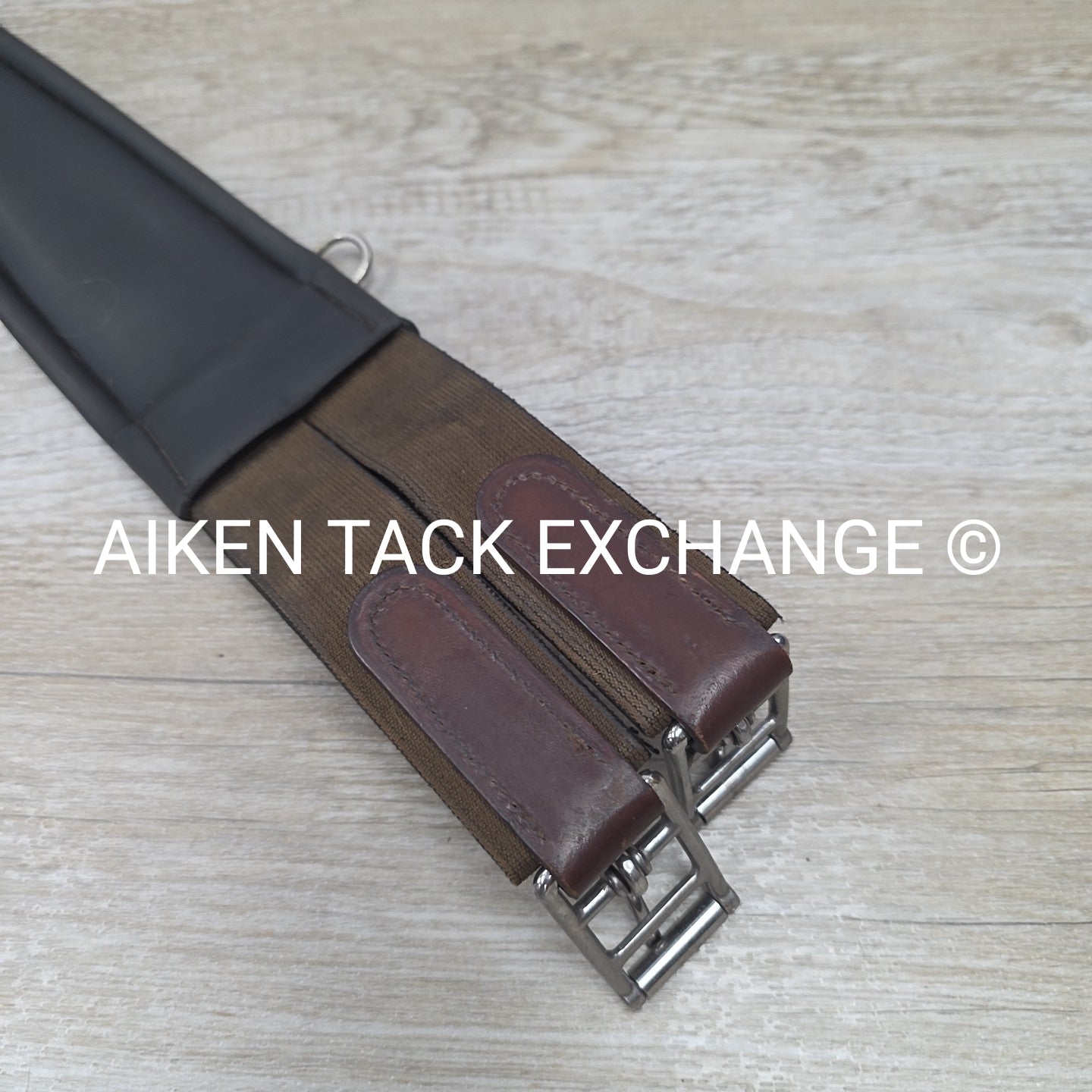 ThinLine Long Girth with Double End Elastic, Brown, 52"