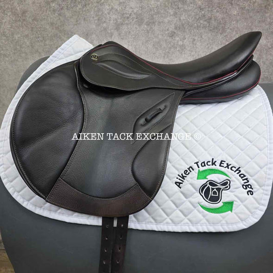 2021 Stubben Phoenix Elite Close Contact Jump Saddle, 18" Seat, 30cm Tree - MW, Wool Flocked Panels