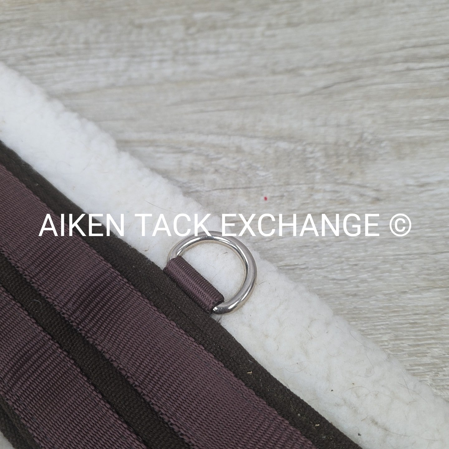 Ovation Fleece Girth with Double End Elastic, Brown, 46"