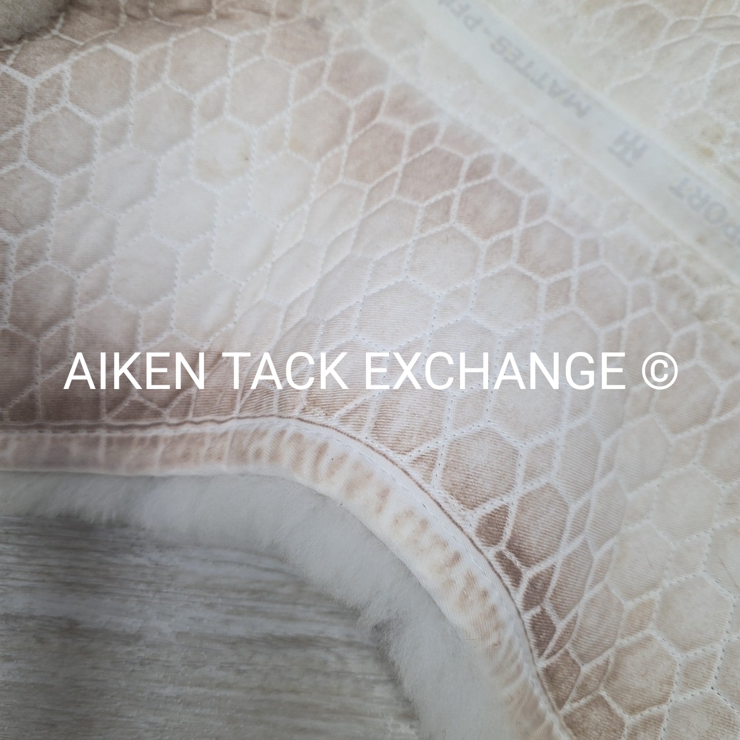 Mattes Platinum Dressage Sheepskin Half Pad, Size Medium