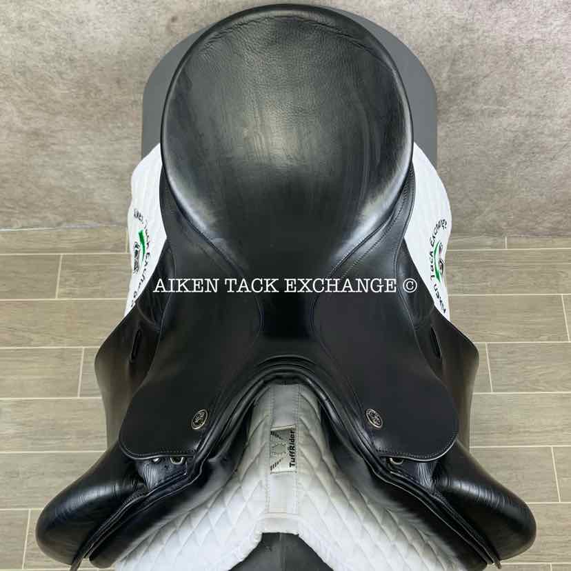 **SOLD** 2005 Kieffer Lusitano Dressage Saddle, 17.5" Seat, Medium Tree, Wool Flocked Panels