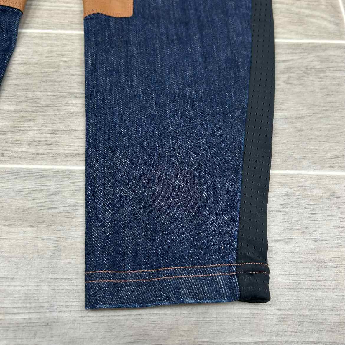 Kerrits Stretch Denim Knee Patch Breeches - Size L