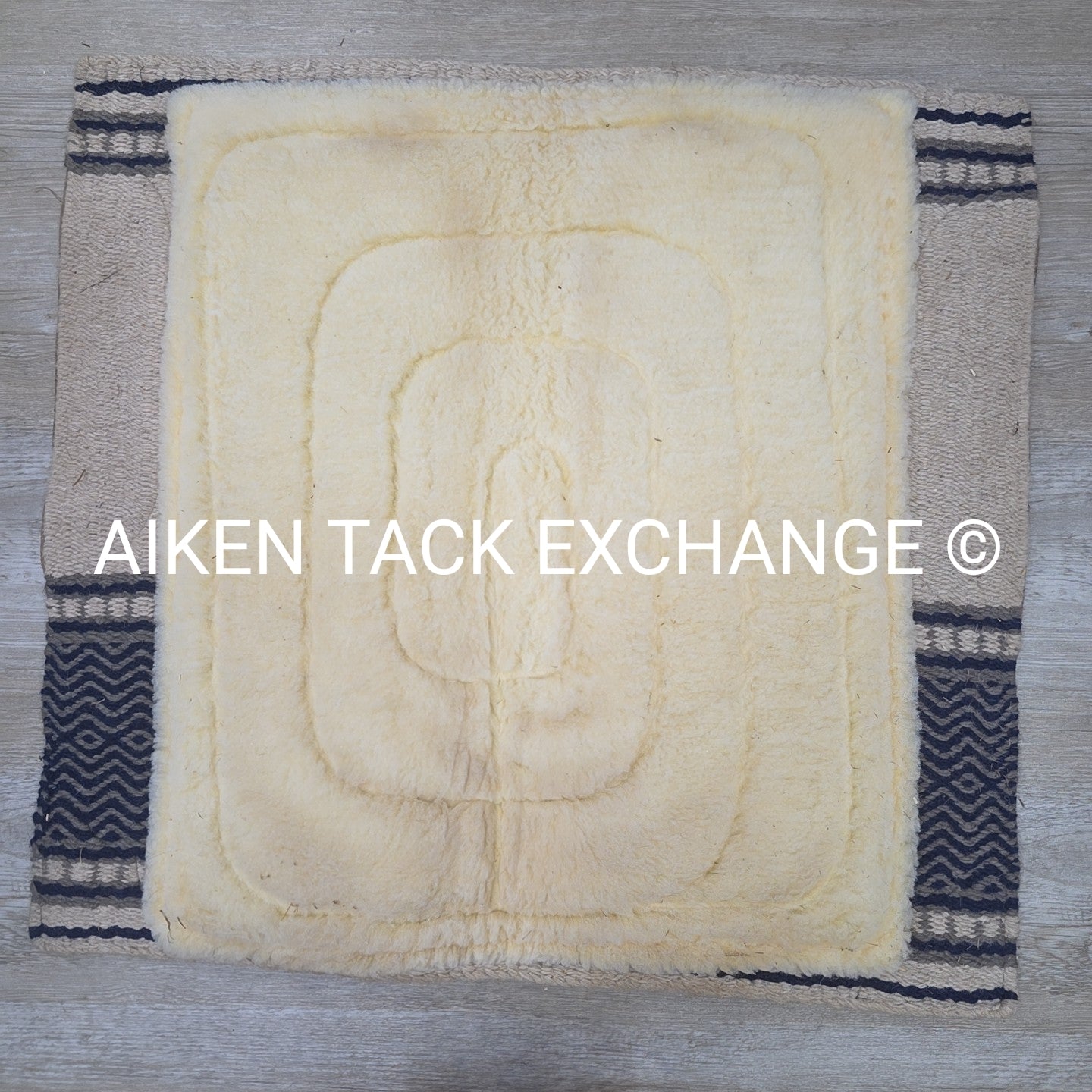 KO Trading Western Saddle Pad w/ Sheepskin, NRHA logo