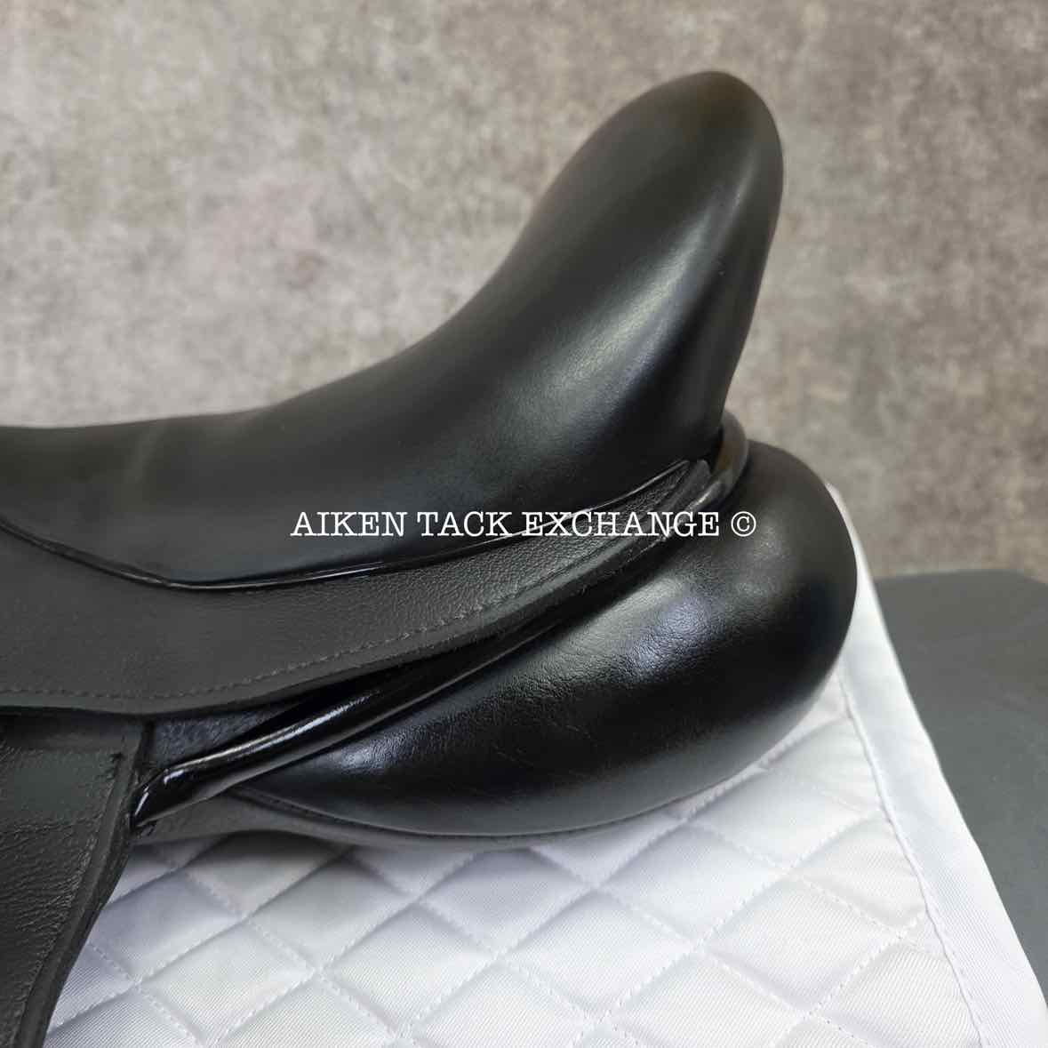 2014 Custom Saddlery Icon Star Monoflap Dressage Saddle, 18" Seat, Adjustable Tree, Wool Flocked Panels