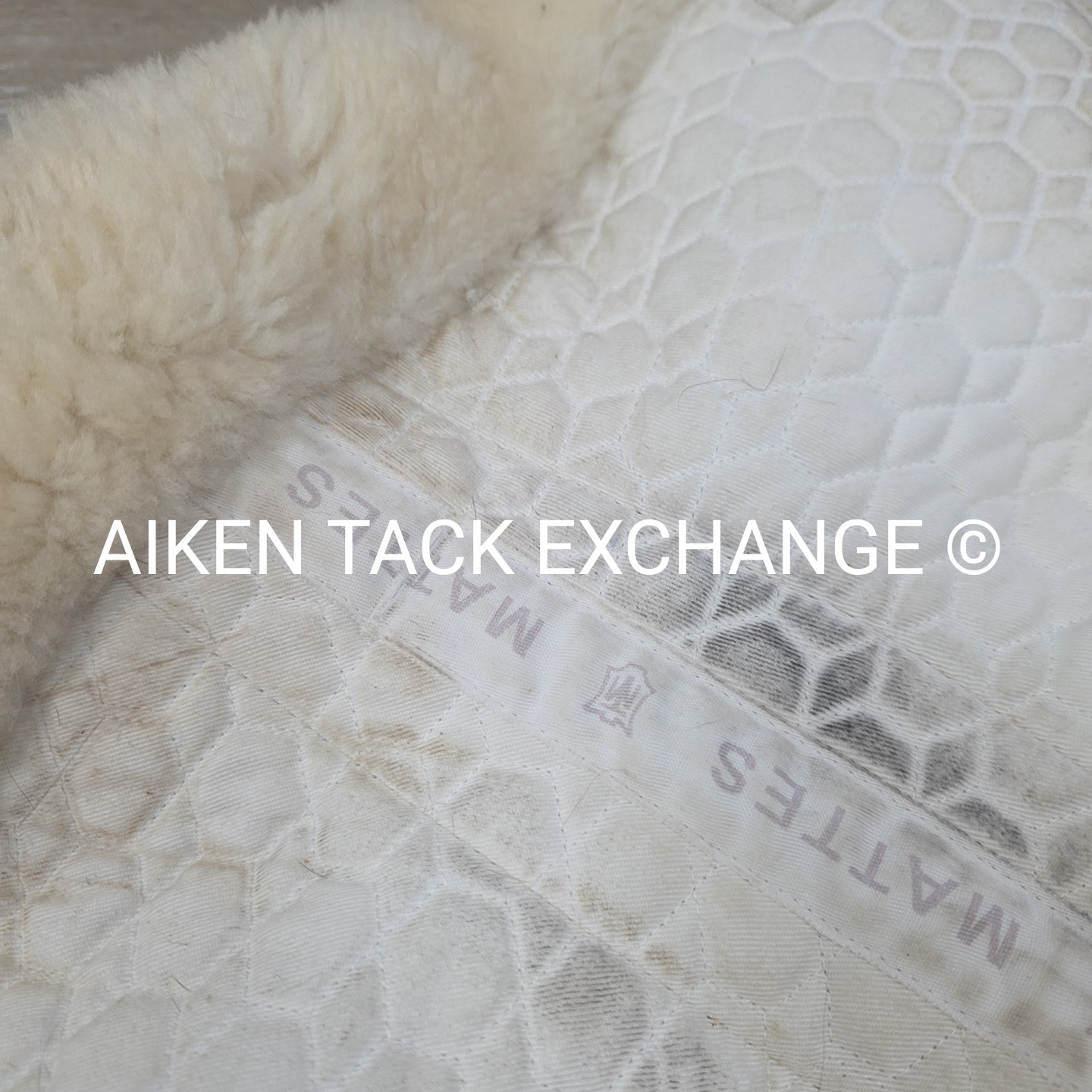 Mattes Platinum Sheepskin Half Pad, Dressage, Size Medium