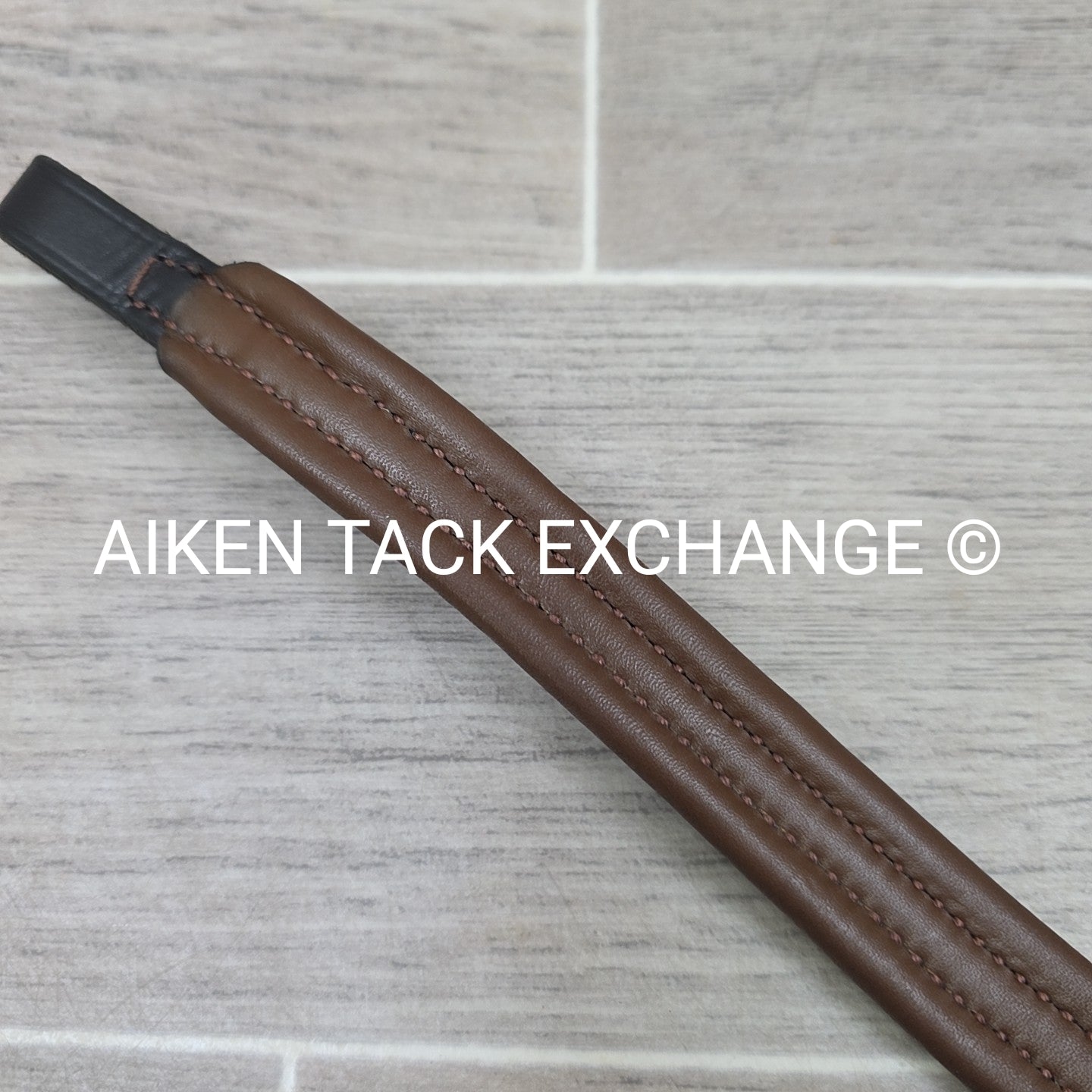 Plain Padded Browband, Brown, 17"