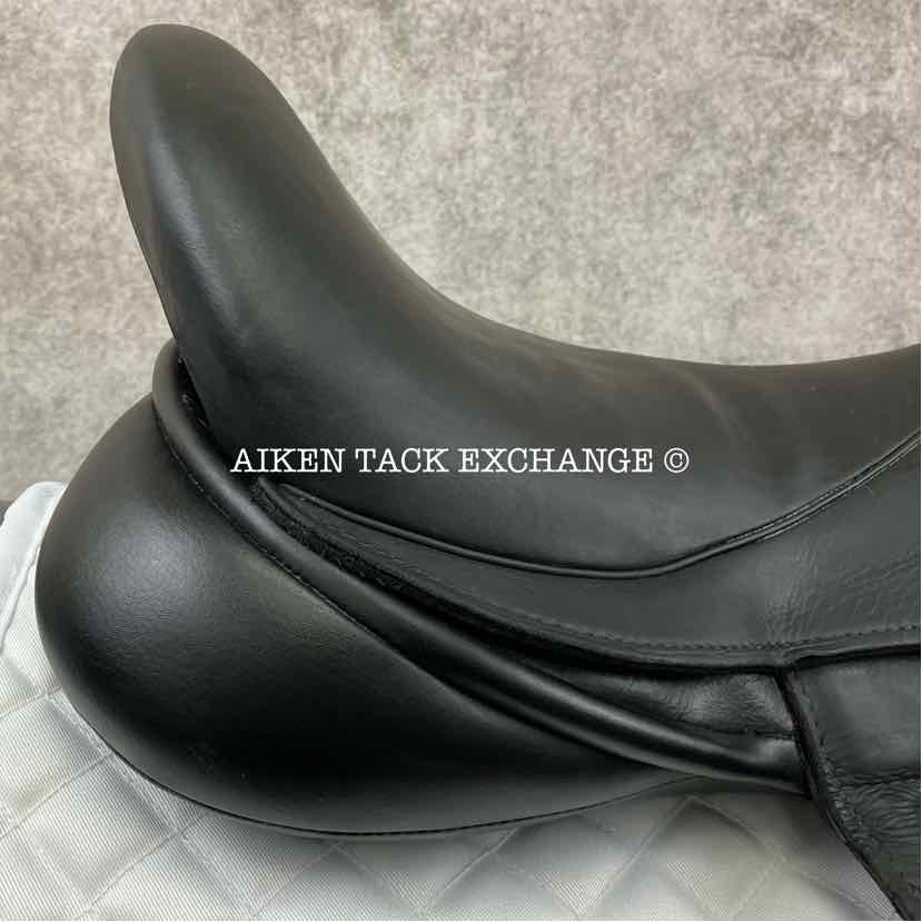 2020 Custom Saddlery Icon Coda W Monoflap Dressage Saddle, 17.5" Seat, Adjustable Tree, Wool Flocked Panels