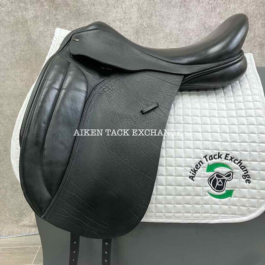 Cynron Dressage Saddle, 20" Seat, Extra Wide Tree, Wool Flocked Panels, Buffalo Leather